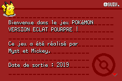 First Menu Pokemon Eclat Pourpre